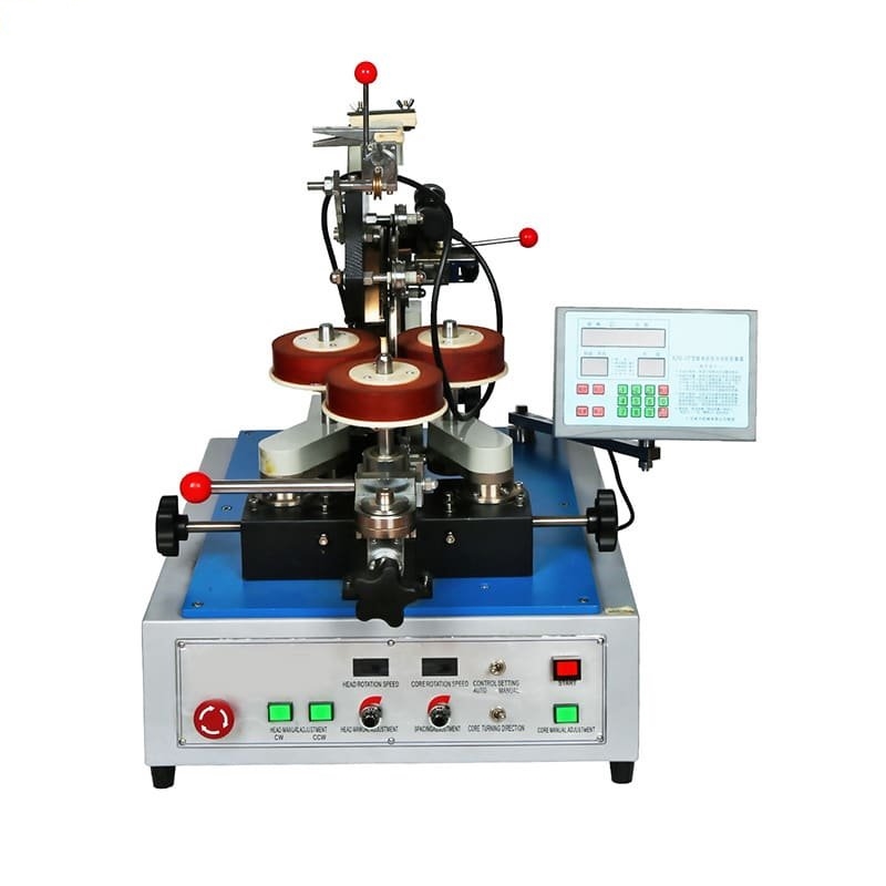 0.6-1.6mm Gear Head Type Automatic Toroidal Mutual Transformer Coil Inductor Winding Machine